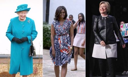 Королева Виктория, Мишель Обама и Халлири Клинтон. Коллаж: Getty/AP/Splash, theguardian.com